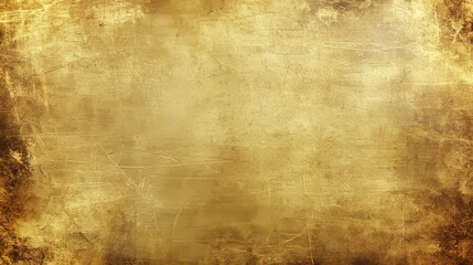 Naklejka premium Abstract Grunge Gold Texture Background, Vintage Metallic Surface with Scratches. Golden Backdrop