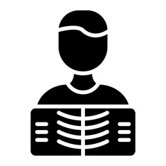 Man X ray Icon Style