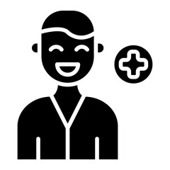 Male Patient Icon Style
