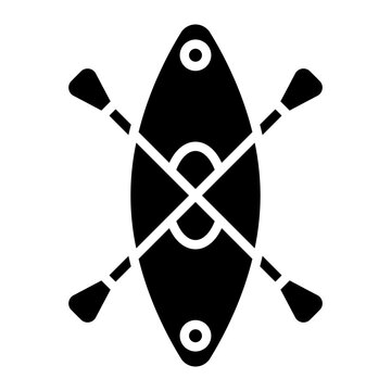 recommend clip art: Kayaking Icon Style