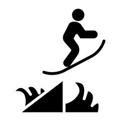 Skimboarding Icon Style
