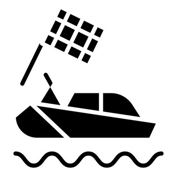 black boat racing checkered flag clip art preview