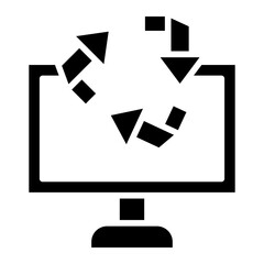 Electronics Recycling Icon Style