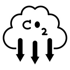Greenhouse Gases Icon Style