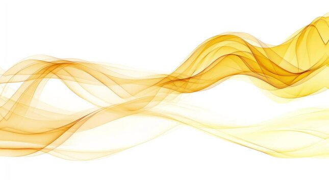 abstract shaped wallpaper, smoke mixed with light yellow and gold on a white background. Virtual 4K video animation background with looping time lapse with very smooth graphics.