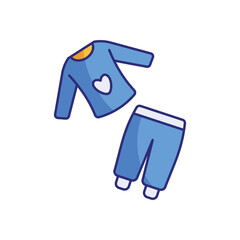 Pajamas vector icon