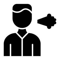 Shortness Of Breath Icon Style