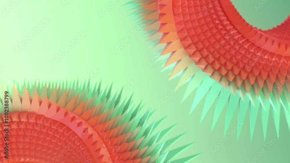 Aufkleber loop animation of a figure in the shape of a moebius ring. 3d rendering