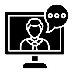Online Consulting Icon Style