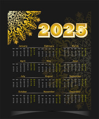 2025 Calendar Design.