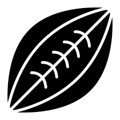 Rugby Ball Icon Style