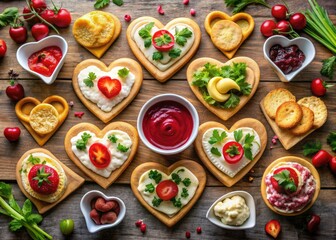 Delight your sweetheart with heart-shaped appetizers and dips for a romantic Valentine&acirc;&euro;&trade;s date night, creating a memorable evening filled with love and delicious flavors.