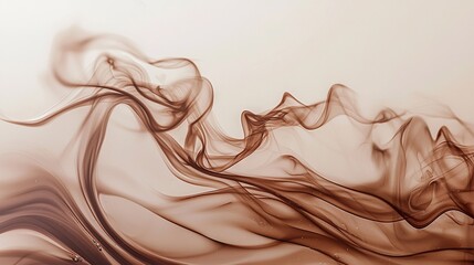   A close-up of a brown and white background with heavy smoke emanating from the upper portion