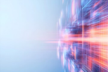 Captivating Glitch Art Banner with Abstract Geometric Patterns and Vibrant Colors for Promotional Design