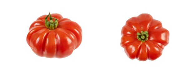 thick meat tomatoes isolated on white or transparent png