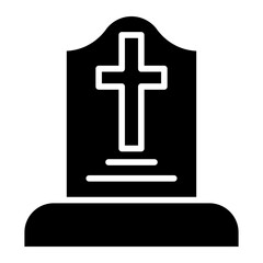 Fototapeta premium Headstone Icon Style