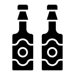 Beer Bottles Icon Style