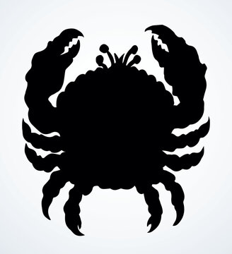 recommend clip art: Big sea crab. Vector drawing