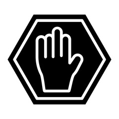 Obraz premium Stop icon style