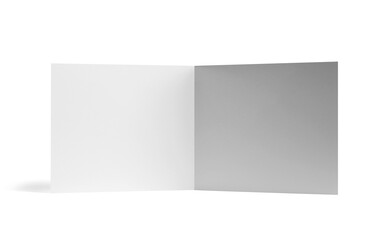 folded leaflet white blank paper template book