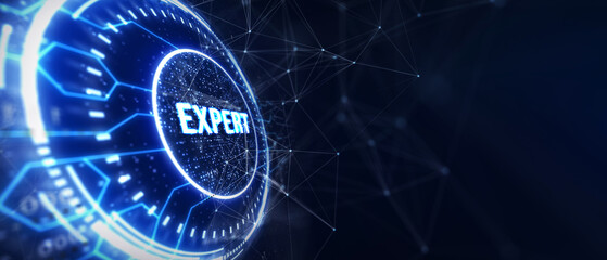 Expertise, expert, consulting, knowledge, advice. 3d illustration