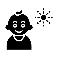 Children Psychology icon style