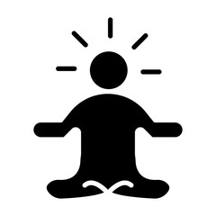Meditation icon style