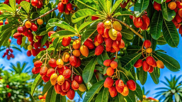 The Anadenanthera peregrina tree is a tropical marvel, featuring remarkable leaves and distinctive seed pods, adding charm to its natural environment and surroundings.