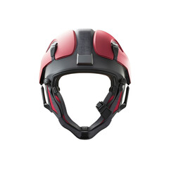 Modern Red and Black Safety Helmet