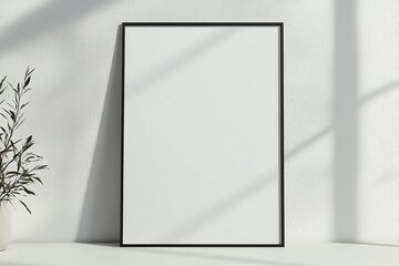 A3 Poster Mockup on White Background created with Generative AI