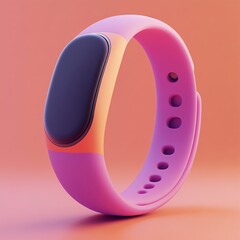 3D Fitness Tracker Icon: Monitor Your Activity Illustration Logo