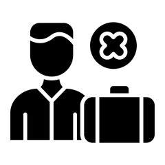 Unemployed icon style