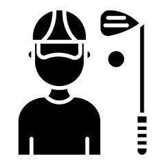 Golf Player Male icon style