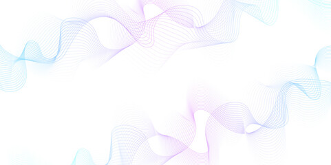 White wave curve lines banner background design. Abstract soft wave lines dynamic flowing Perpall light isolated background. Vector Illustration of the gray pattern of lines. stripes on white.	
