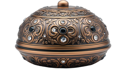 a round metal container with a lid