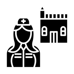 In Home Nurse icon style