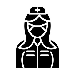 Nurse with Mask icon style