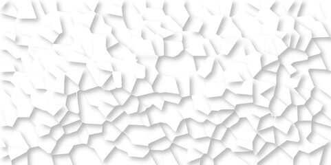 Beautiful white crystallized polygon background. abstract light colorful stone tile pattern with shadow. modern wallpaper, trendy simple minimal geometric background abstract mosaic backdrop.