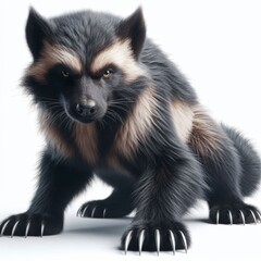 Obraz premium wolverine on a white background