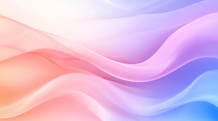 Abstract pastel-colored background with soft fluid waves in pink, blue, and peach hues. Perfect for designs and backdrops.