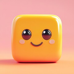 Fototapeta premium 3D Selfie Icon: Capturing Moments with a Camera Illustration Logo