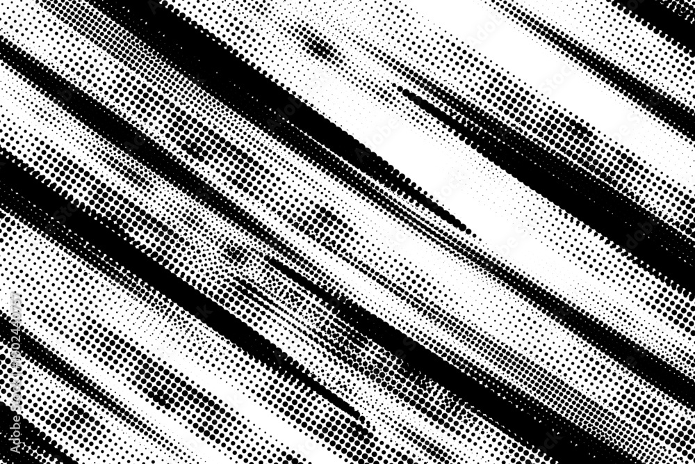 Fototapete abstract dots halftone pattern gradient, stripes, grunge texture background. dots pop art comics sty