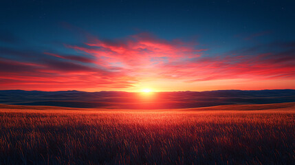 Obraz premium Stunning HD Sunset Landscape Background – Perfect for Desktop and Nature Wallpapers
