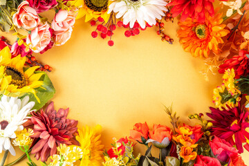 Obraz premium Autumn holidays greeting card background