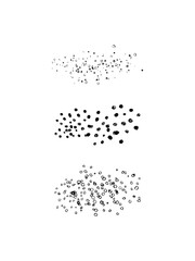 structure brushes, vector, black, stamp set