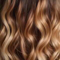 Naklejka premium Closeup of a woman's hair and texture