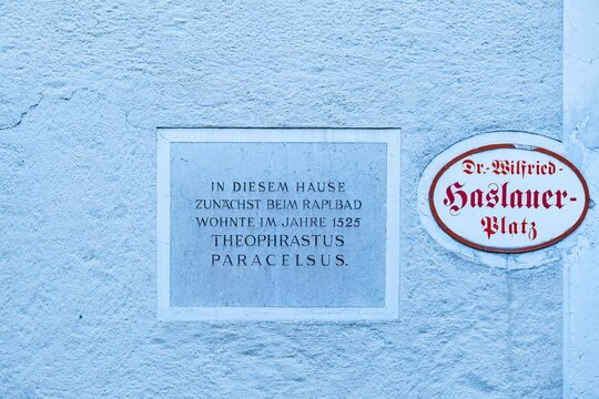Wohnhaus von Paracelsus in Salzburg, &Ouml;sterreich