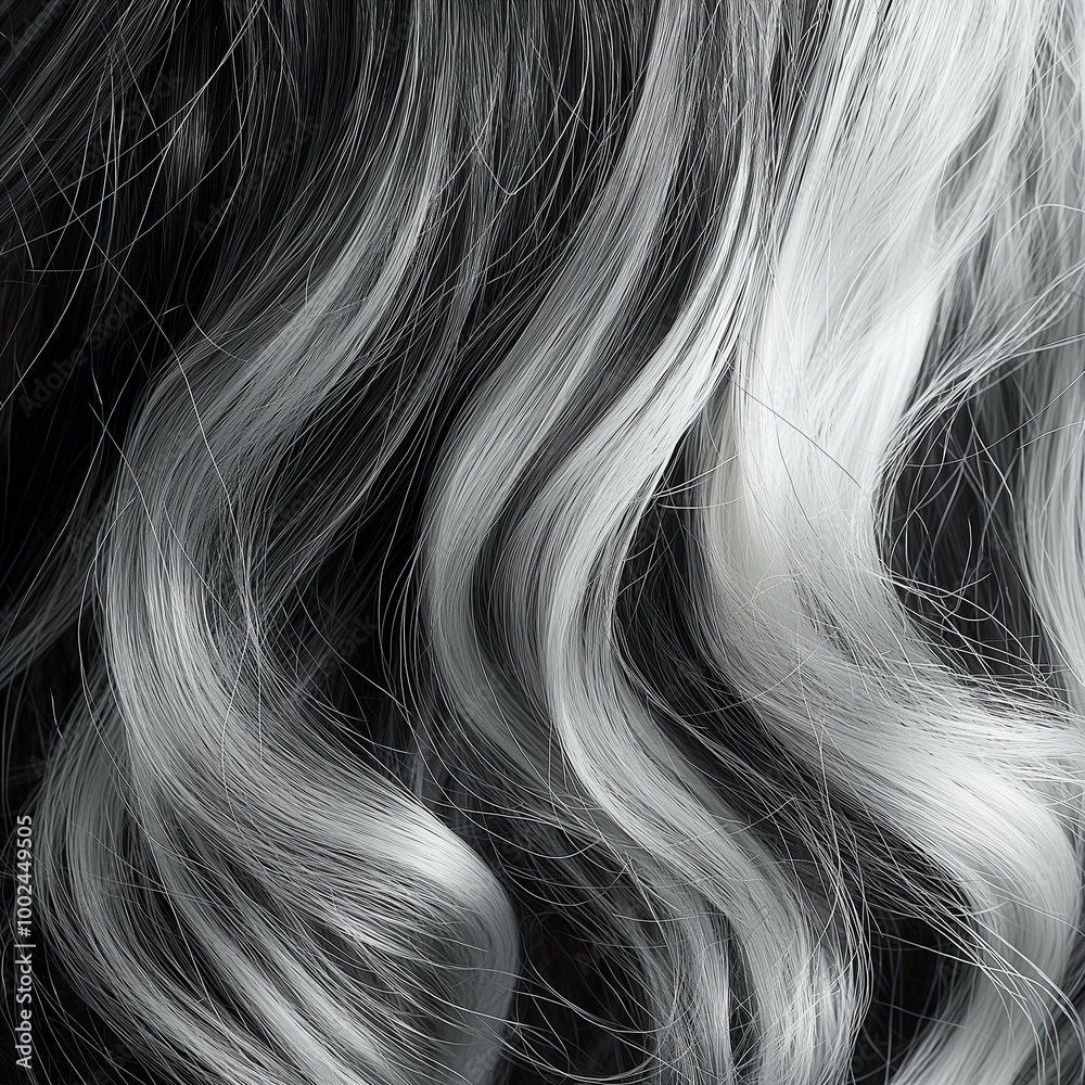 Wall mural Closeup of a woman's hair and texture