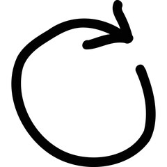 Simple vector icon refresh button