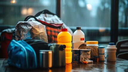 Emergency kit recommendations for hurricane preparedness: essential items for families to include food, water, medications, and supplies to ensure safety during storms and power outages